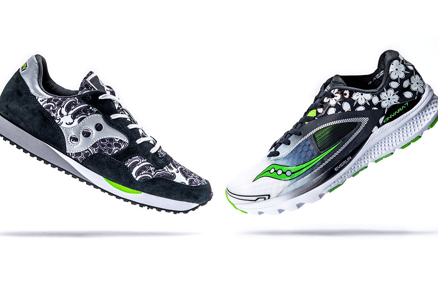 DESIGNED BY TOSHIKAZU NOZAKA DXN TRAINER & KINVARA 7 - SAUCONY